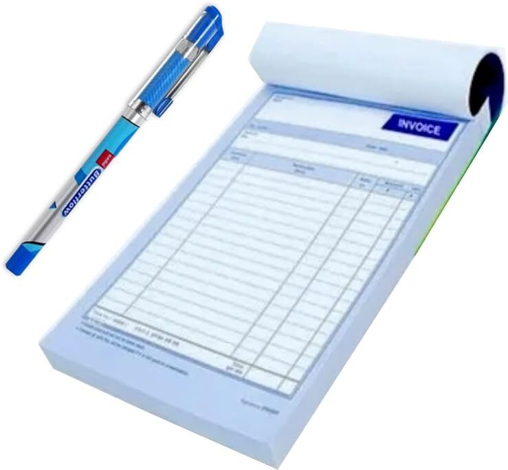 ecotoss Note Book, for Shop, Office, Store with Pen Bill Note Book 1-Part Cash Memo Note Book-picture-13