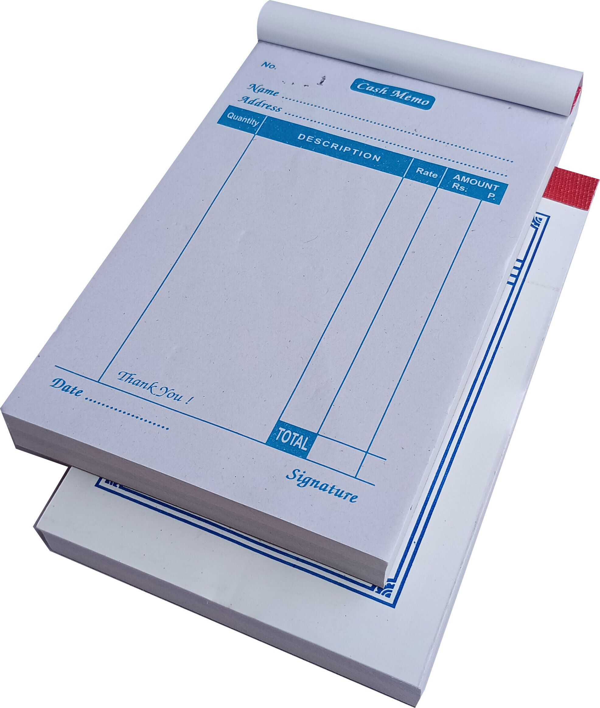 Cash Memo Pack of 2 with Carbon Copy PAck of 2 2-Part Cash Memo