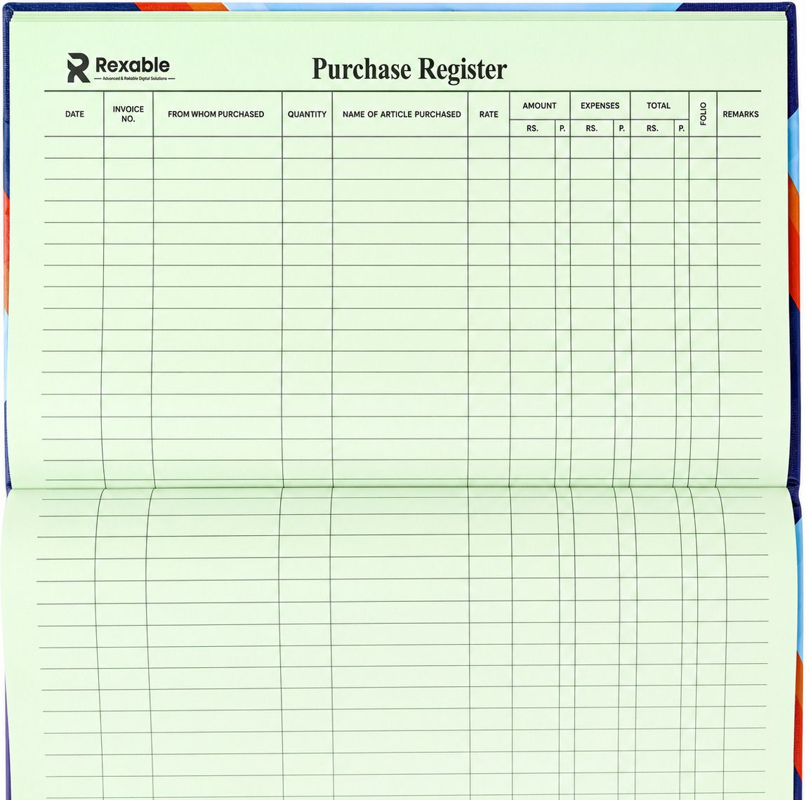 purchase register book purchase register book No Of Pages: 100 Pages (50 Sheets pack Of 1) 1-Part purchase register book set purchase register-image-21