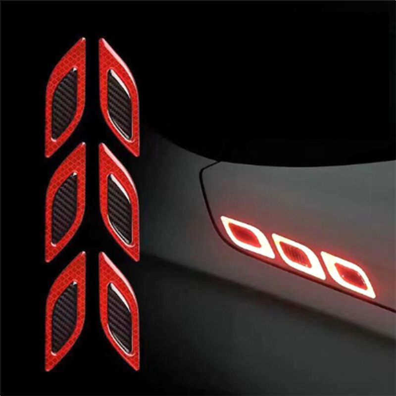 Reflective Car Stickers for Bumper Fender Universal Safety Warning Reflective 15 mm x 0.13 m RED Reflective Tape-image-29
