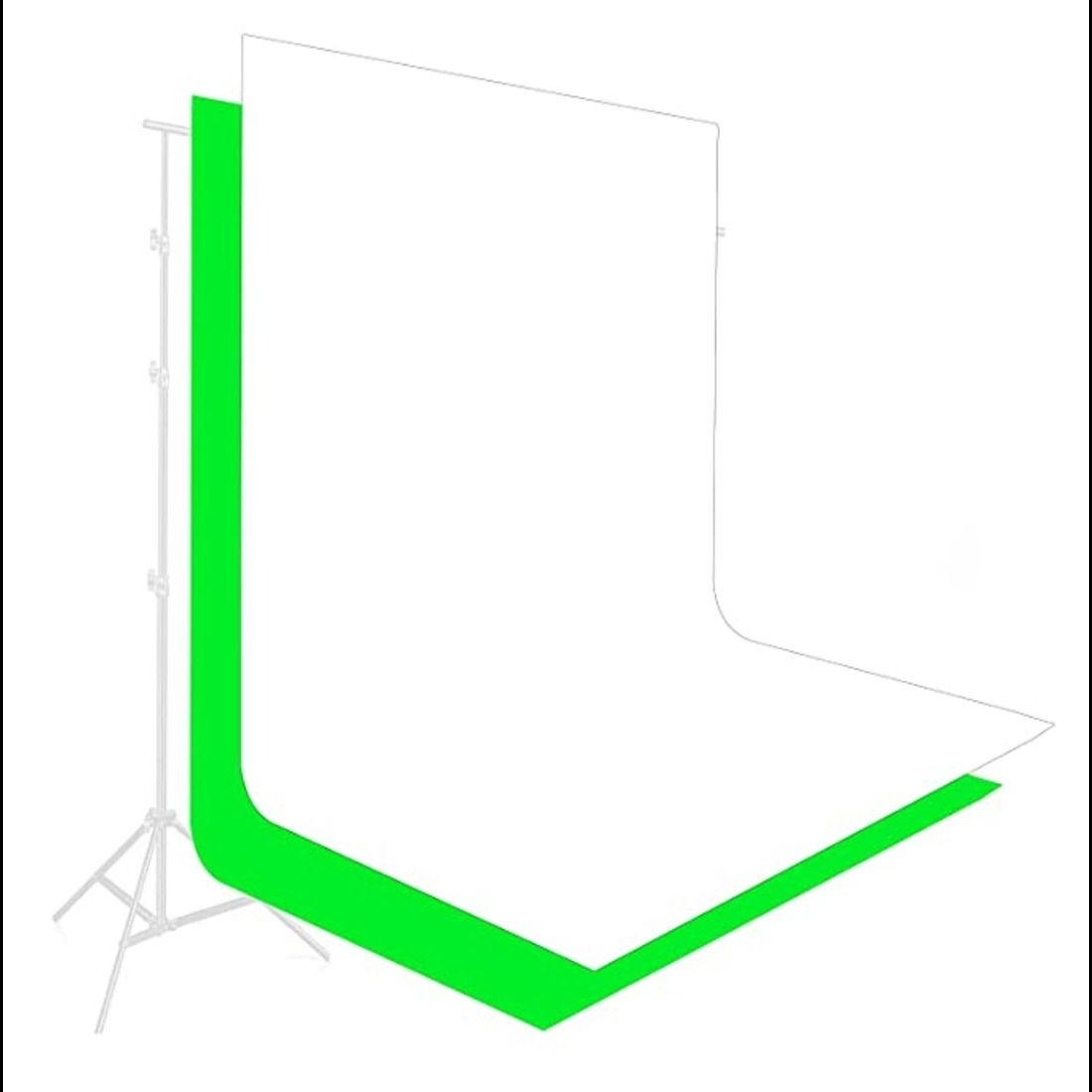 Hiffin 8x12 ft Grey & Green Screen, Photography Backdrop White Reflector Umbrella