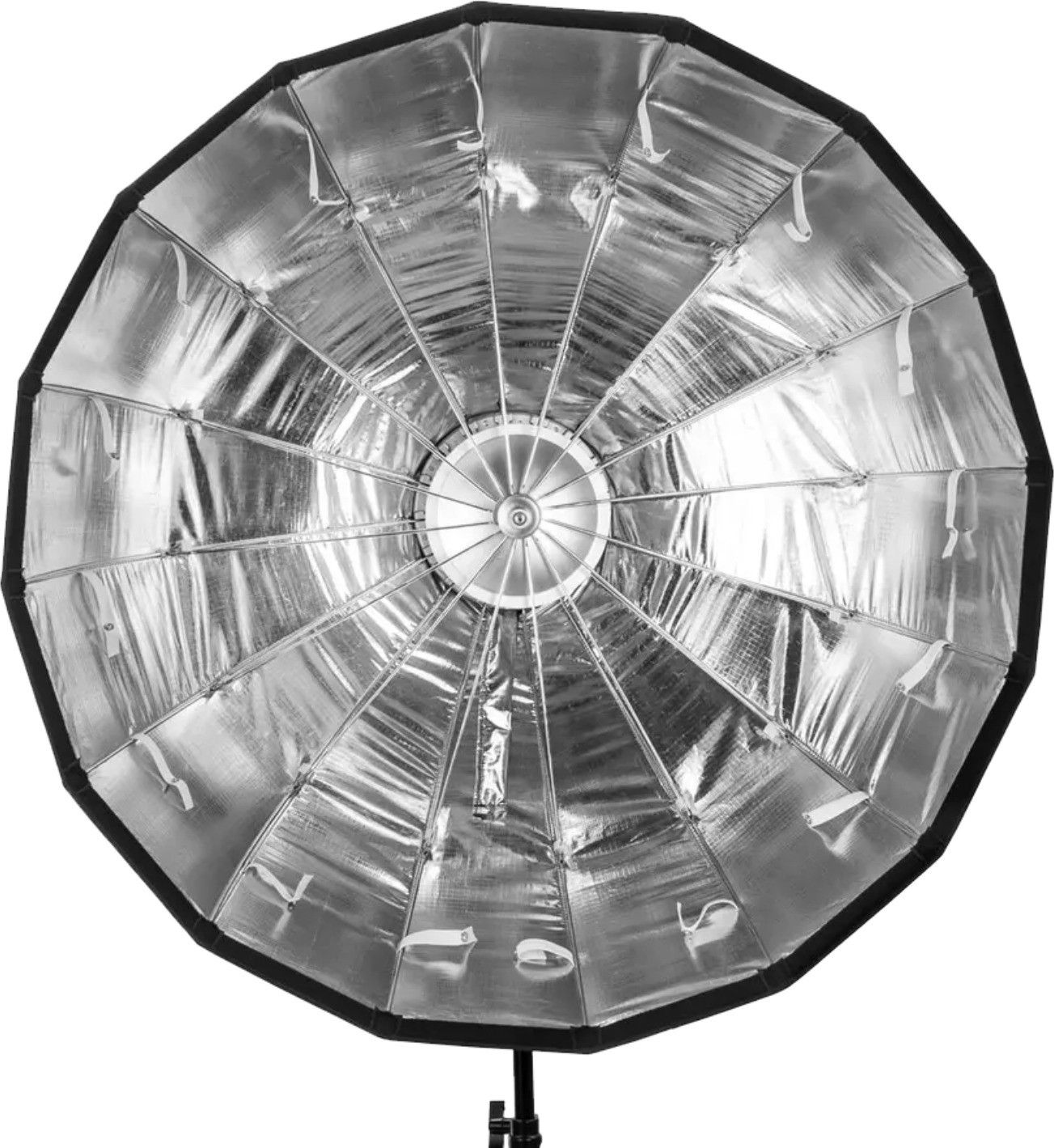 DIGITEK Beauty Dish Softbox DBDS-105S, Collapsible Lightweight Bowen Mount with Diffuser Silver, Black Reflector Umbrella-image-35