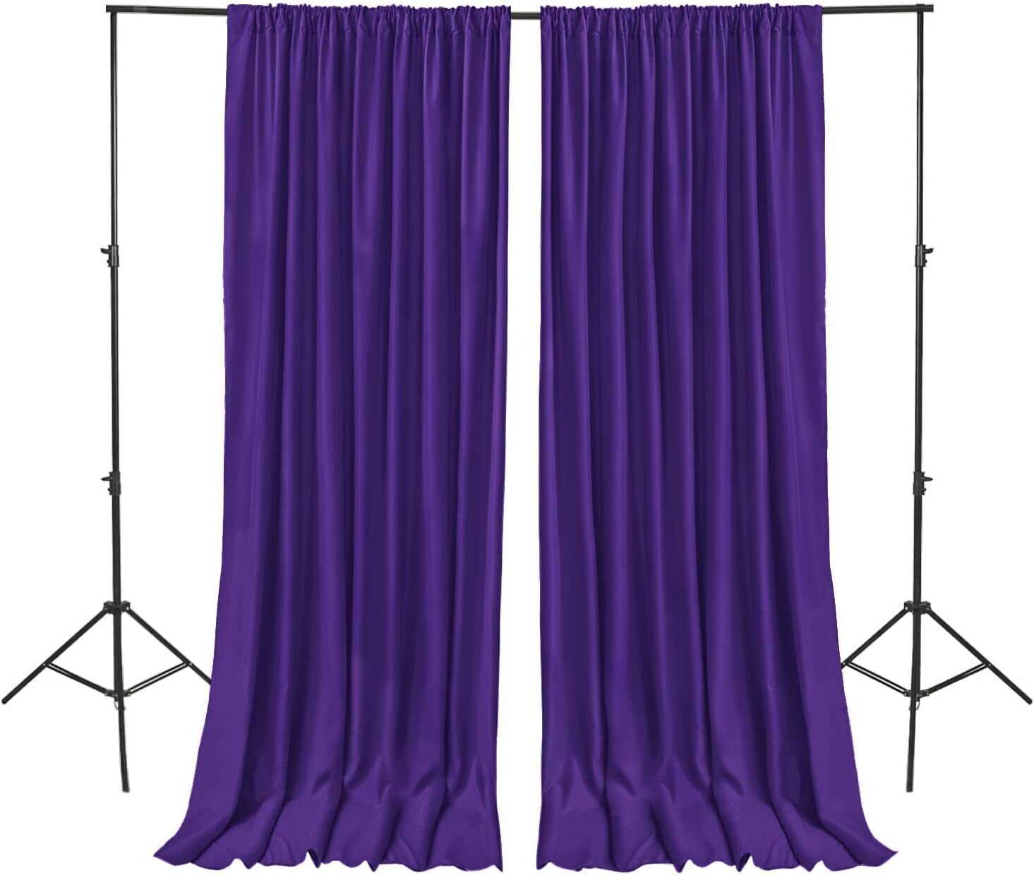 Cam cart Purple Backdrop Curtain for Parties Background Curtains 4x10 2 penal Reflector Reflector-image-18