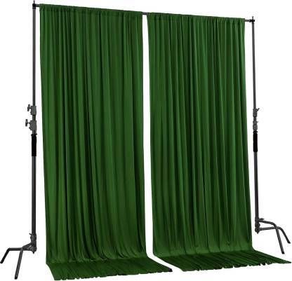 Vistook 4x8ft Dark Green Color Photography Studio Backdrop for Event Shoot (pack of 2) Reflector-picture-29