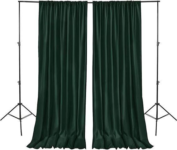 Cam cart 16×08ft,Dark Green No Wrinkle Polyester Photography Backdrop (4×8ft 4Pcs Panel) Reflector-picture-14