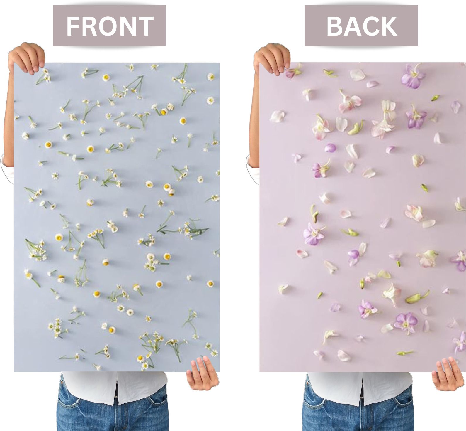 Royalkart Premium Photography Double-Sided Waterproof Backdrops(Pack of 1) 2 Designs Reflector-picture-41