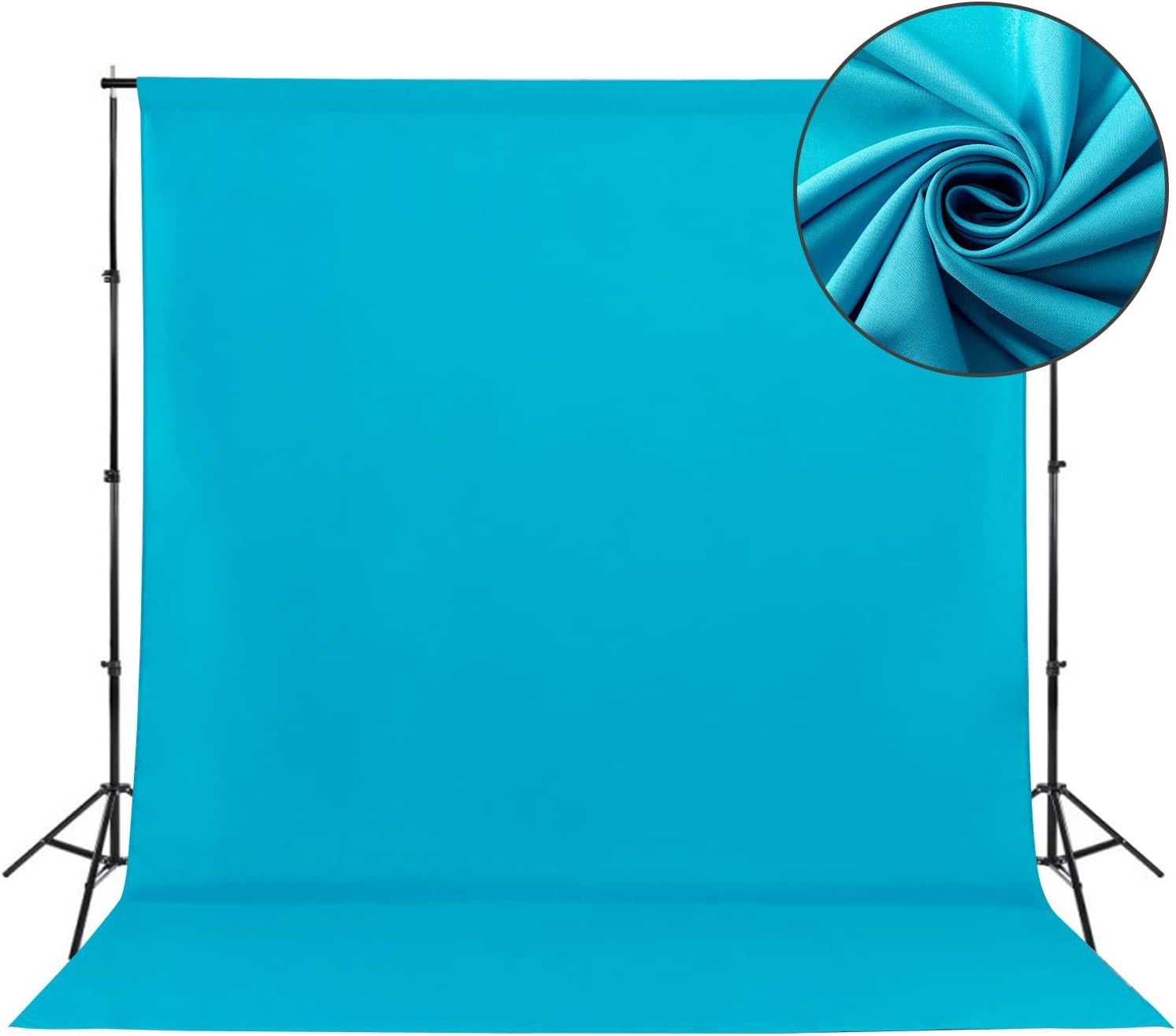 Vistook 8X12 Ft Sky Blue Screen Backdrop with 9x9ft Backdrop Stand, Stand Kit, Carry Bag Reflector-image-35
