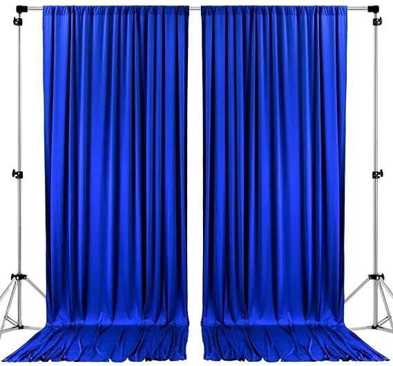 Cam cart royal blue Backdrop Curtain for Parties Background Curtains 4x10 2 penal Reflector-picture-14