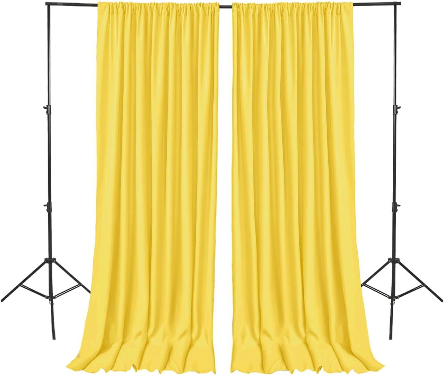 Stookin 4X8 yellow Backdrop 2 Panels-Wrinkle-Free Polyester Wedding Party Photography Reflector-picture-28