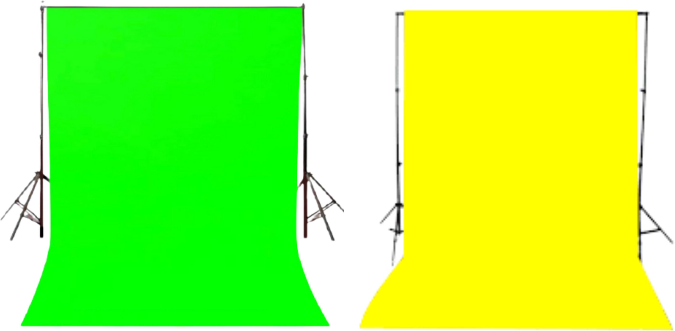 VRITASH 4X10FT (1 Green 1 Yellow) Screen Background Backdrop YouTube Videos Reflector-picture-38