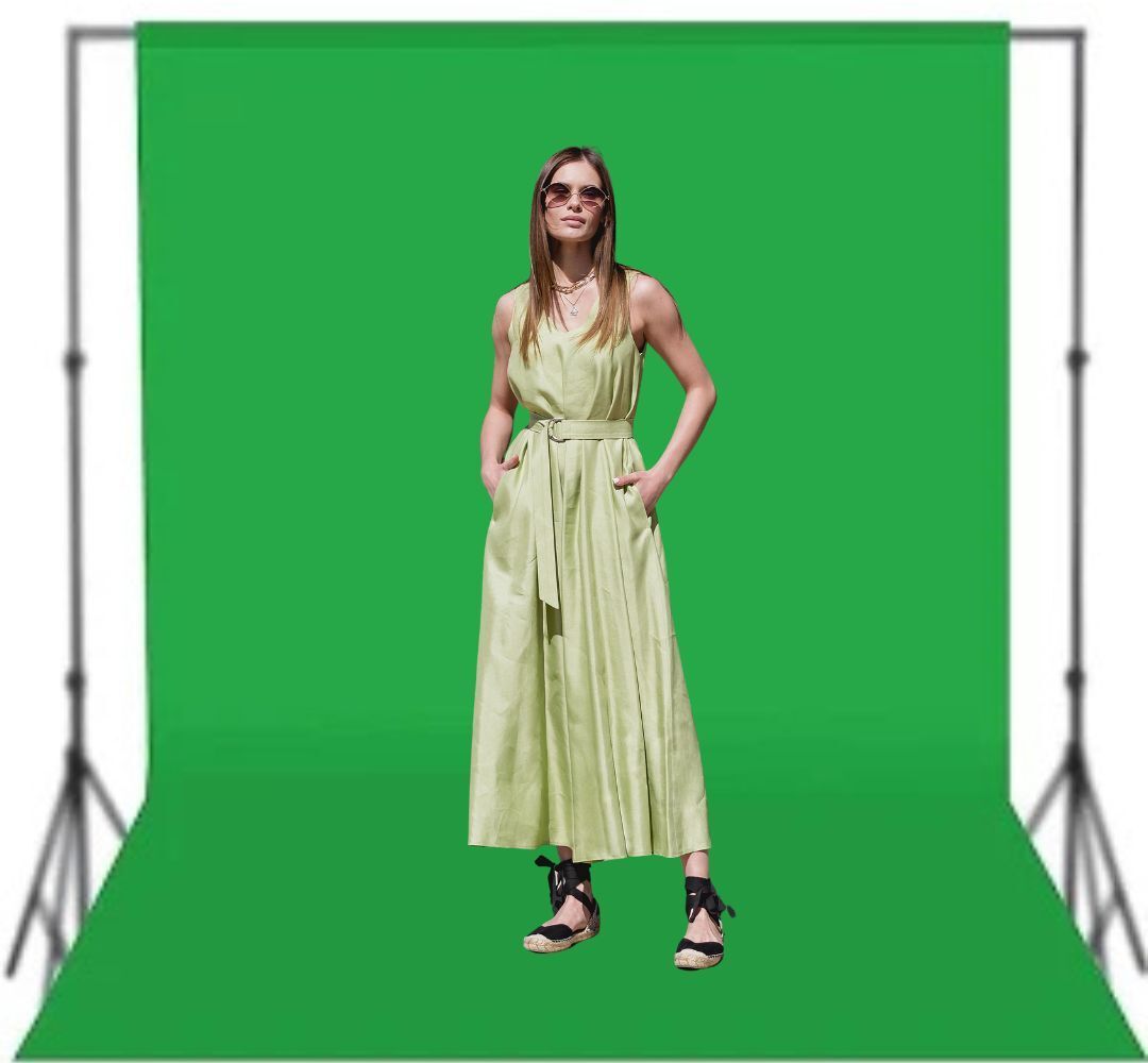 SNOOD 6 X 8Ft DARK Green Screen Backdrop, Background Curtain for Photography Reflector-image-47