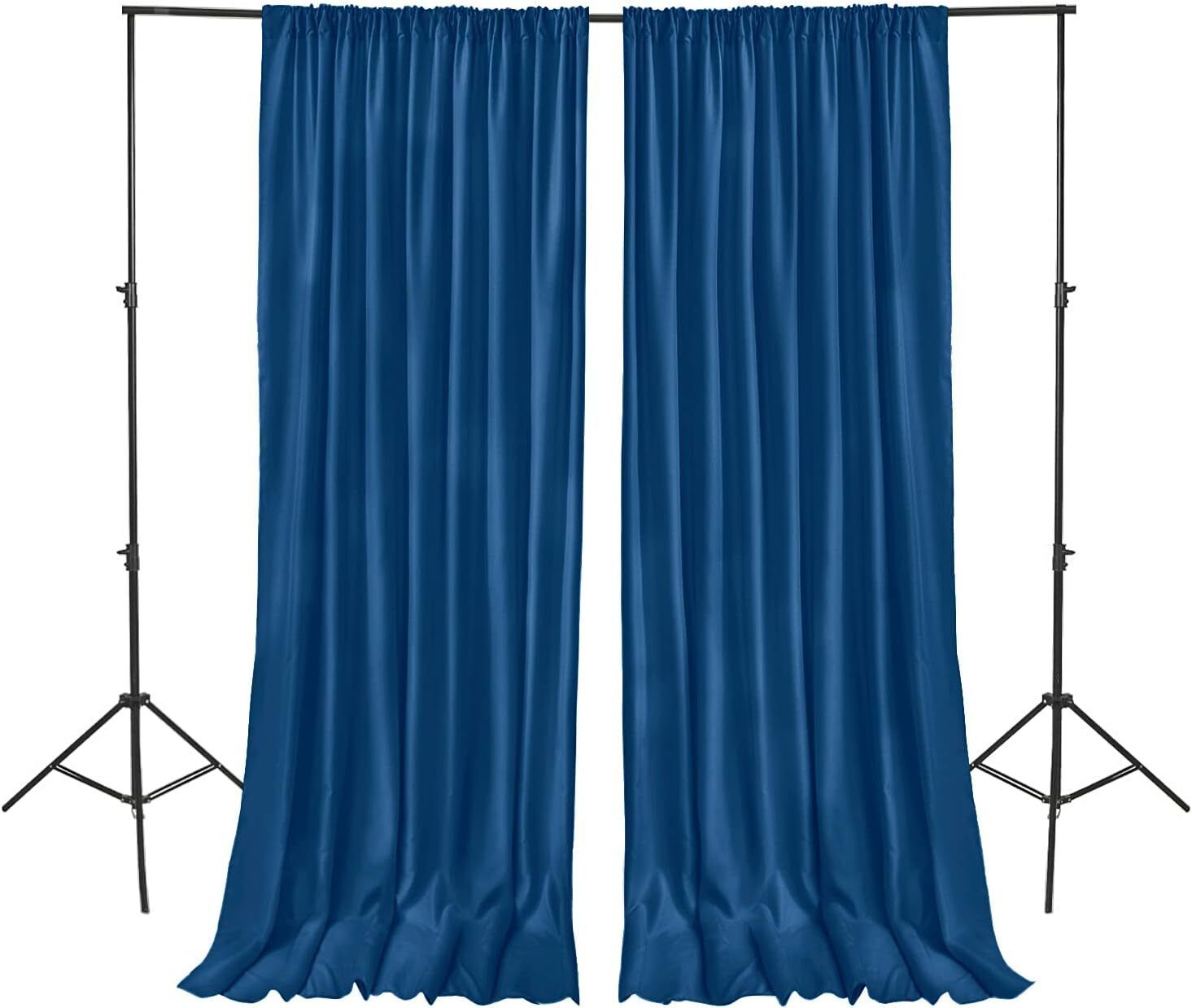 Vistook 5x12FT Decoration Backdrop Navy Blue Curtain Drapes Backdrop Panels Background Reflector-image-28