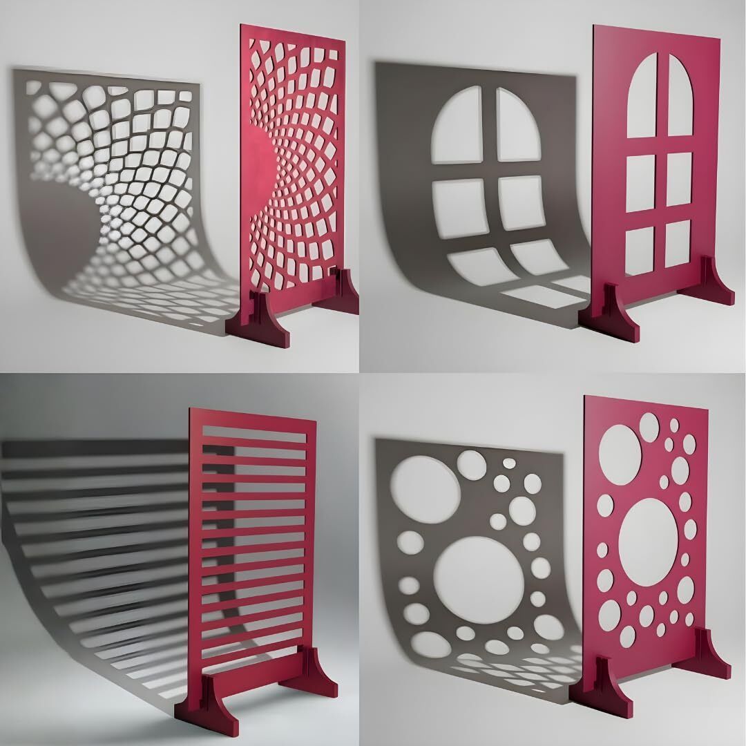 Smiledrive Photography Shadow Board Kit, A3 Size MDF Panel with Geometric Patterns Set of 4 Reflector-image-29