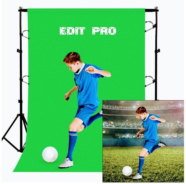 EDIT PRO 8x 4FT Green Fabric Backdrop Photo Light Studio Photography Video Indoor Outdoor Reflector