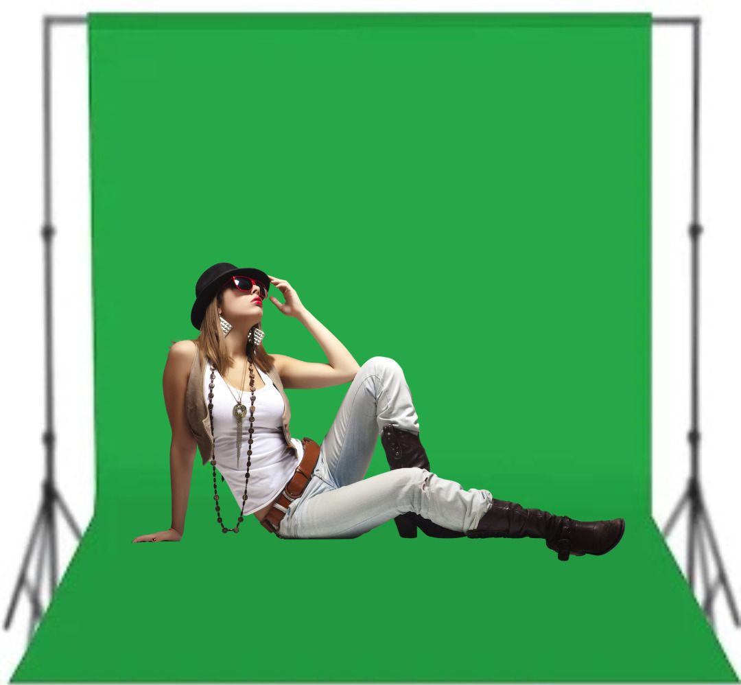 SNOOD 6 X 8Ft DARK Green Screen Backdrop, Background Curtain for Photography Reflector-image-49