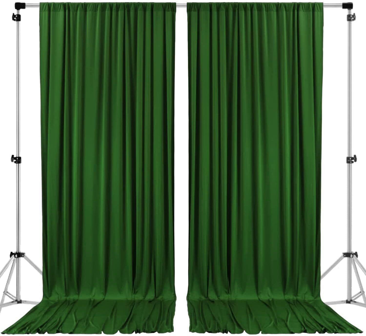 Stookin Dark Green Decoration Backdrop Curtain Background Wedding Partie 5x12Ft Set of 2 Reflector-picture-18