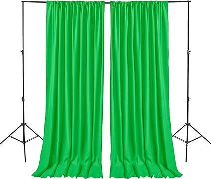 Cam cart green Backdrop Curtain for Parties Background Curtains 4x18 (2 penal) Reflector-picture-45
