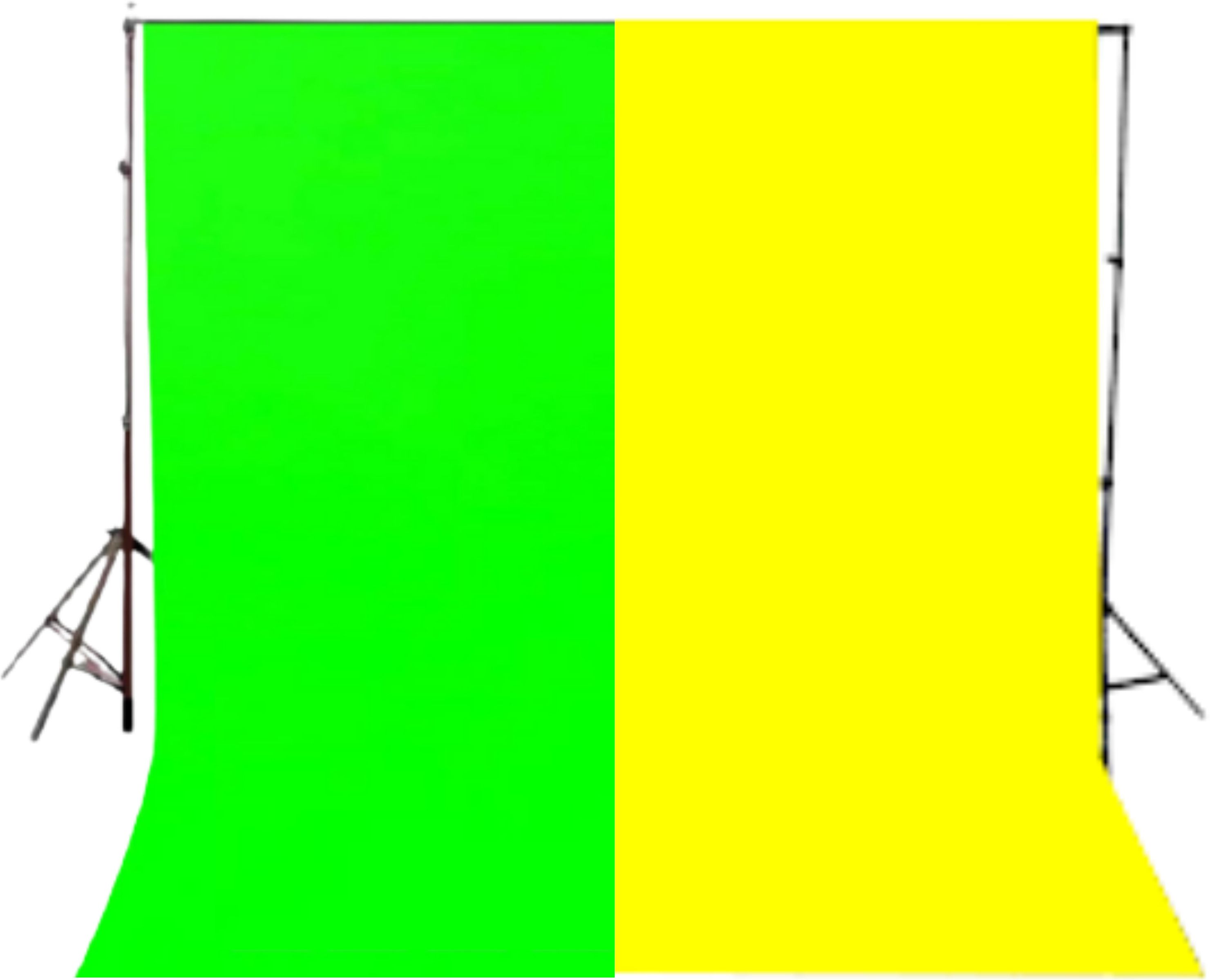 VRITASH 8X10FT (1 Green 1 Yellow) Screen Background Backdrop YouTube Videos Reflector-image-8