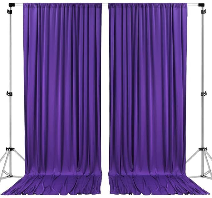 VK Vistook 5x12ft (2 Penal) Purpal Backdrop Background For Studio Reflector-picture-48