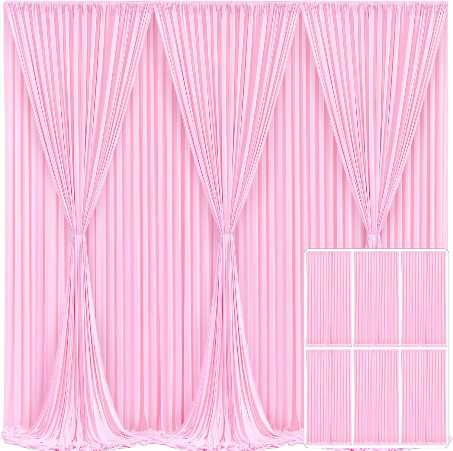 Cam cart 20X10ft ,Pink No Wrinkle Polyester Photography Backdrop (5×10ft 4Pcs Panel) Reflector-picture-39
