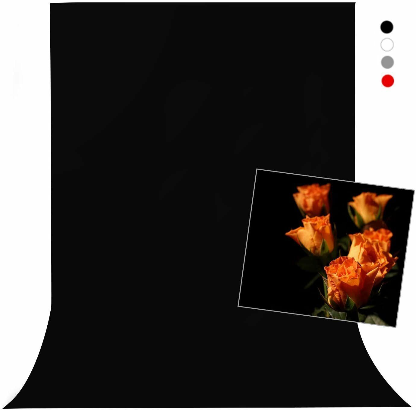 Stookin 4FTX8FT Black Chromakey Backdrop Screen Photography Photo Video Studio Reflector-image-29