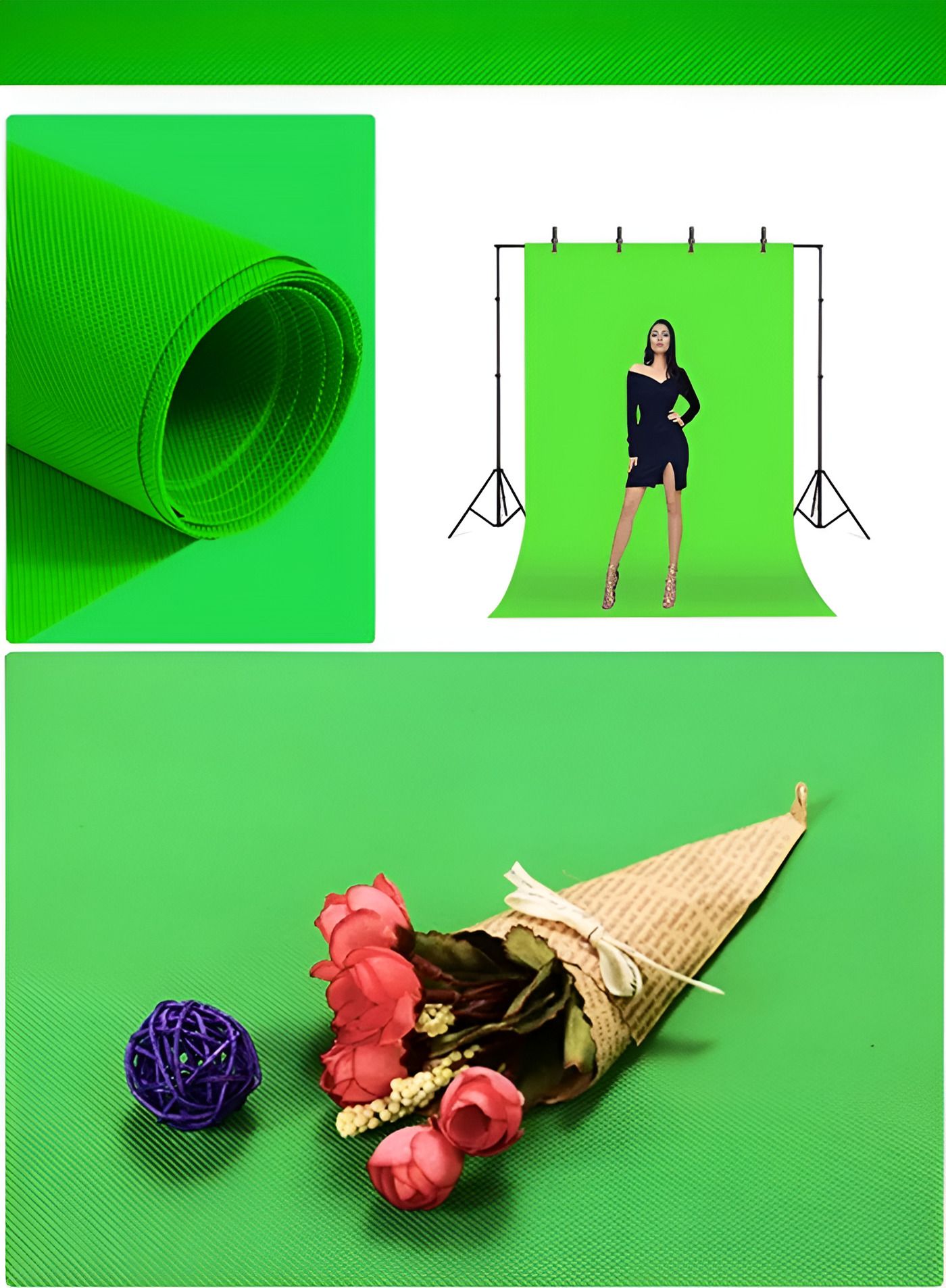 PARILON 6x8 FT Green LEKERA Backdrop Photo Light Studio Photography Green Screen Reflector-image-37
