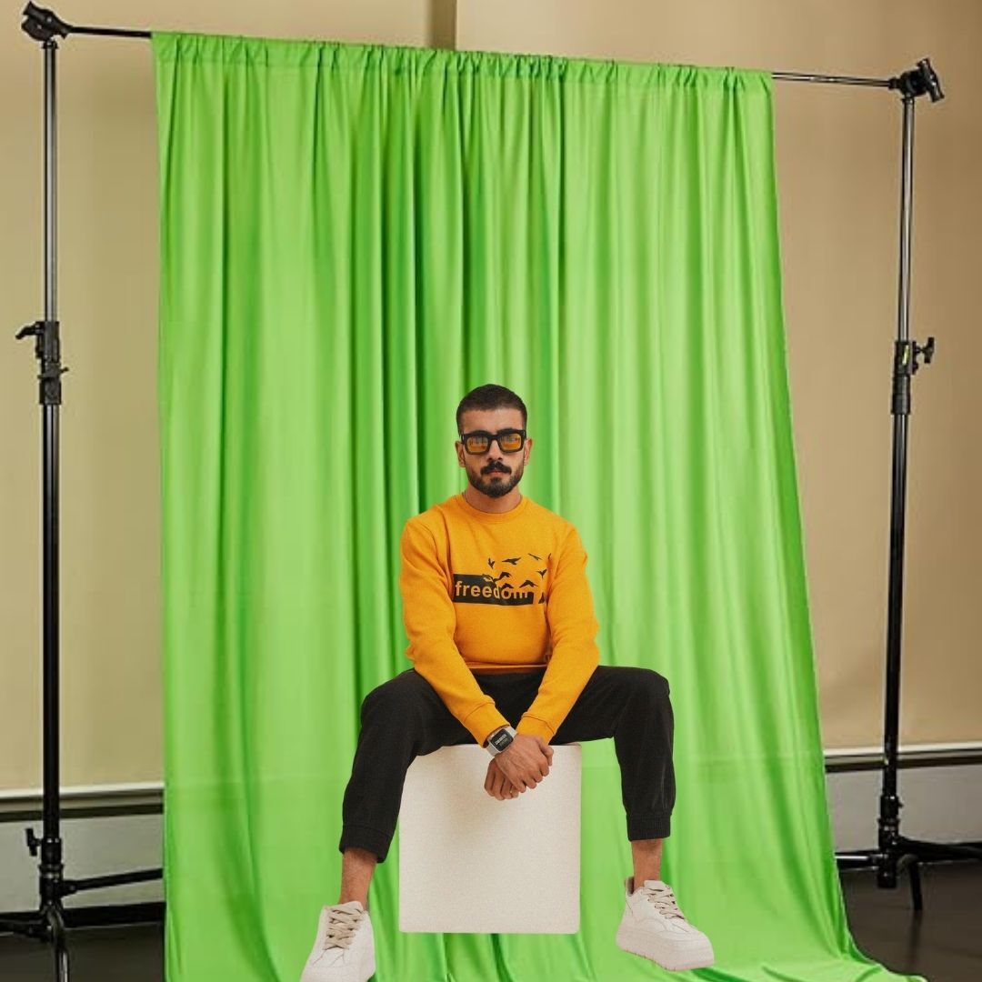 SNOOD 6 X 8Ft Green Screen Backdrop, Background Curtain for Photography Reflector-image-24