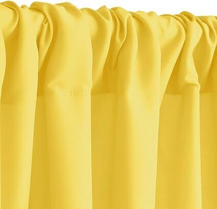 Stookin yellow Decoration Backdrop Curtain Background Wedding Parties 4x10 (Set of 2) Reflector