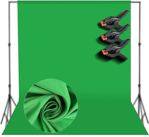 FLYING COLLECTION 8x12 Ft. Green Screen Backdrop Curtain With 3 spring clip for Photography Reflector-image-36