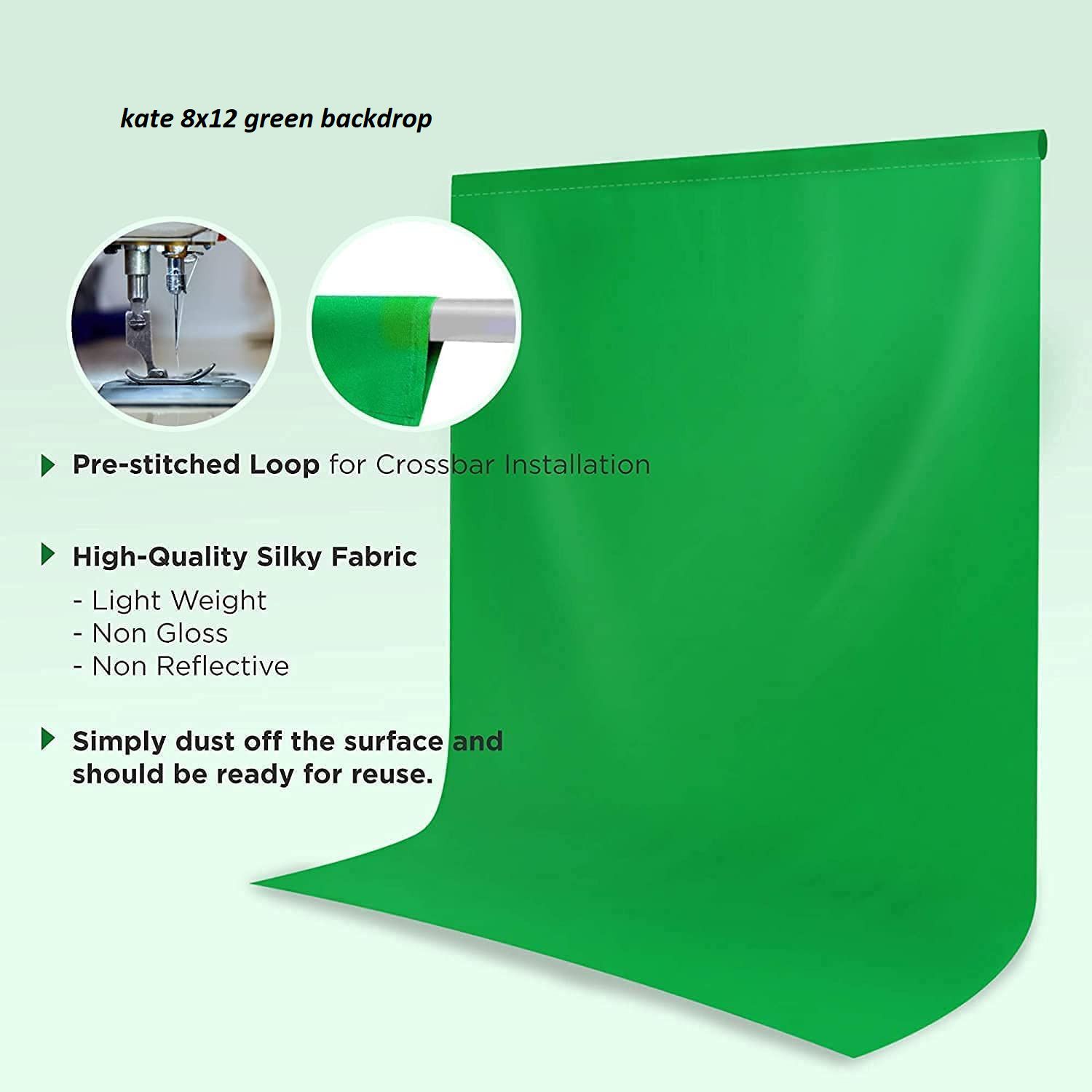 Kate 8x12 feet green backdrop, background video grapi reflector. Reflector-image-33