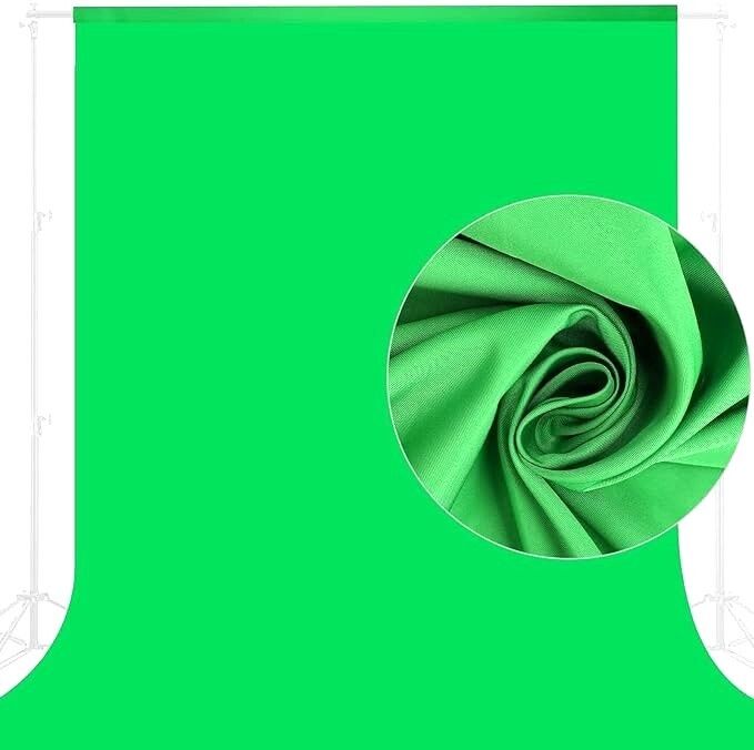 SNAPCLICK 8x9FT GREEN SCREEN BACKGROUND FOR YOUTUBE, ZOOM, DECORATION, CHROMAKEY, BACKDROP Reflector-image-15