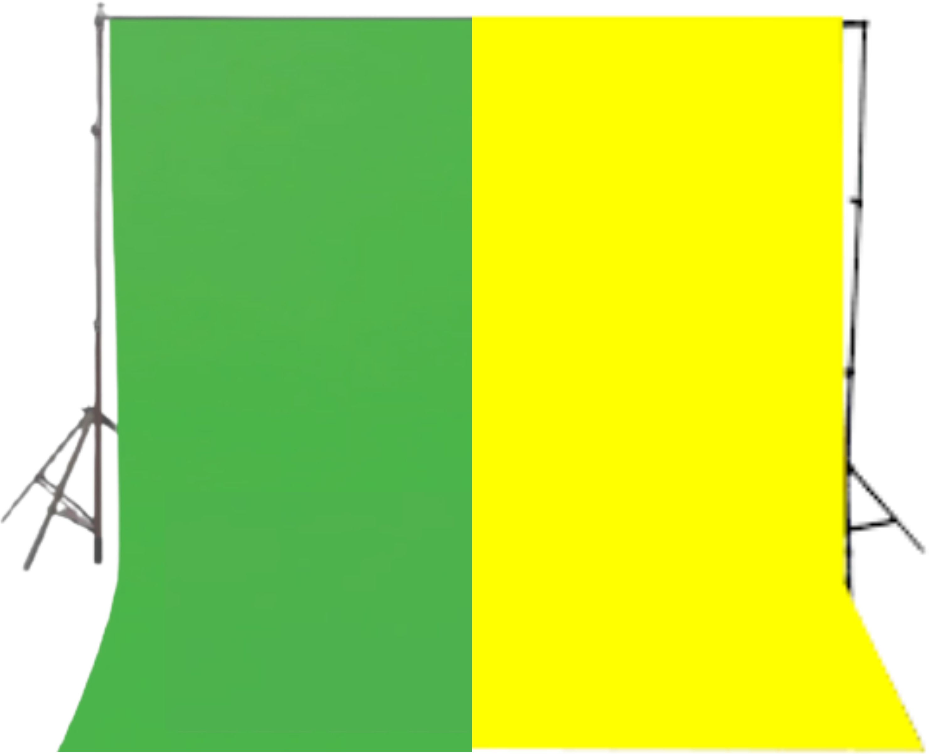 VRITASH 4X10FT (1 Green 1 Yellow) Screen Background Backdrop YouTube Videos Reflector-picture-27