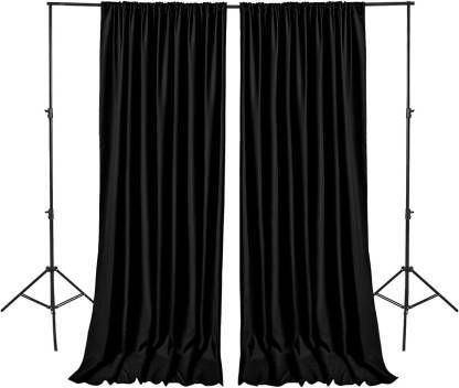 Vistook Black 4x8ft (pack of 2 )Decoration Backdrop Curtain Background Wedding Parties Reflector-picture-16