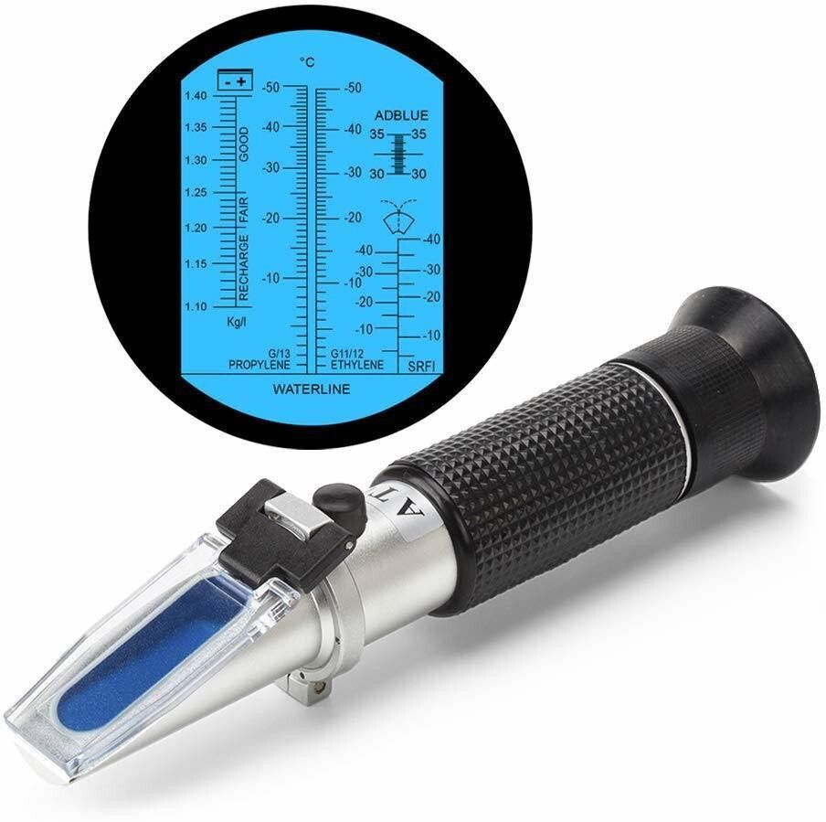 real instruments Urea Adblue DEF Exhaust Fluids Antifreeze Battery Acid Propylene Ethylene Glycol Manual Handheld Refractometer-picture-20