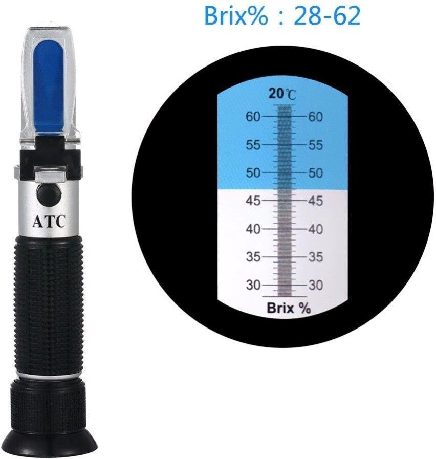 real instruments 28-62% Brix Hand Held Refractometer With ATC For Sugar Content Measurement Manual Handheld Refractometer-picture-11
