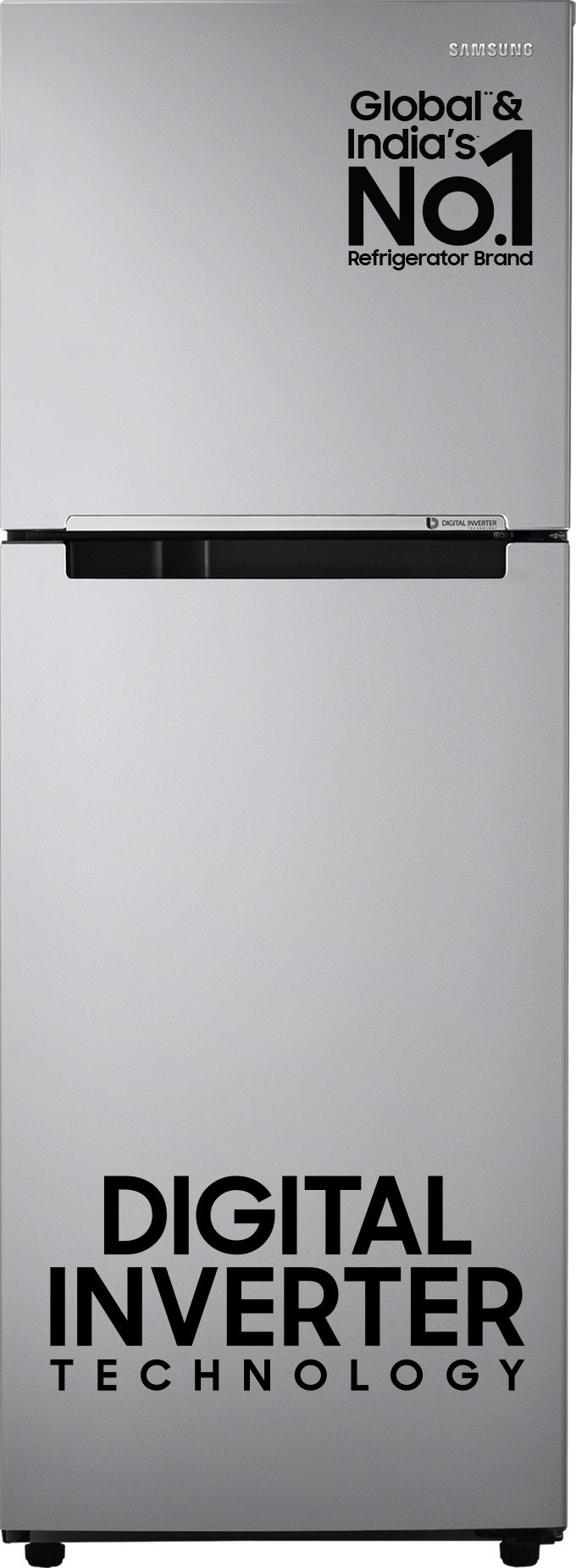 236 L Frost Free Double Door 2 Star Refrigeratorwith Digital Inverter