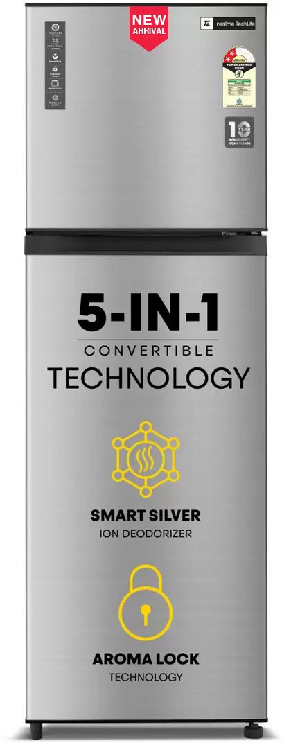 233 L Frost Free Double Door 2 Star Convertible Refrigeratorwith 5 in 1 Convertible and Silver Ion Technology