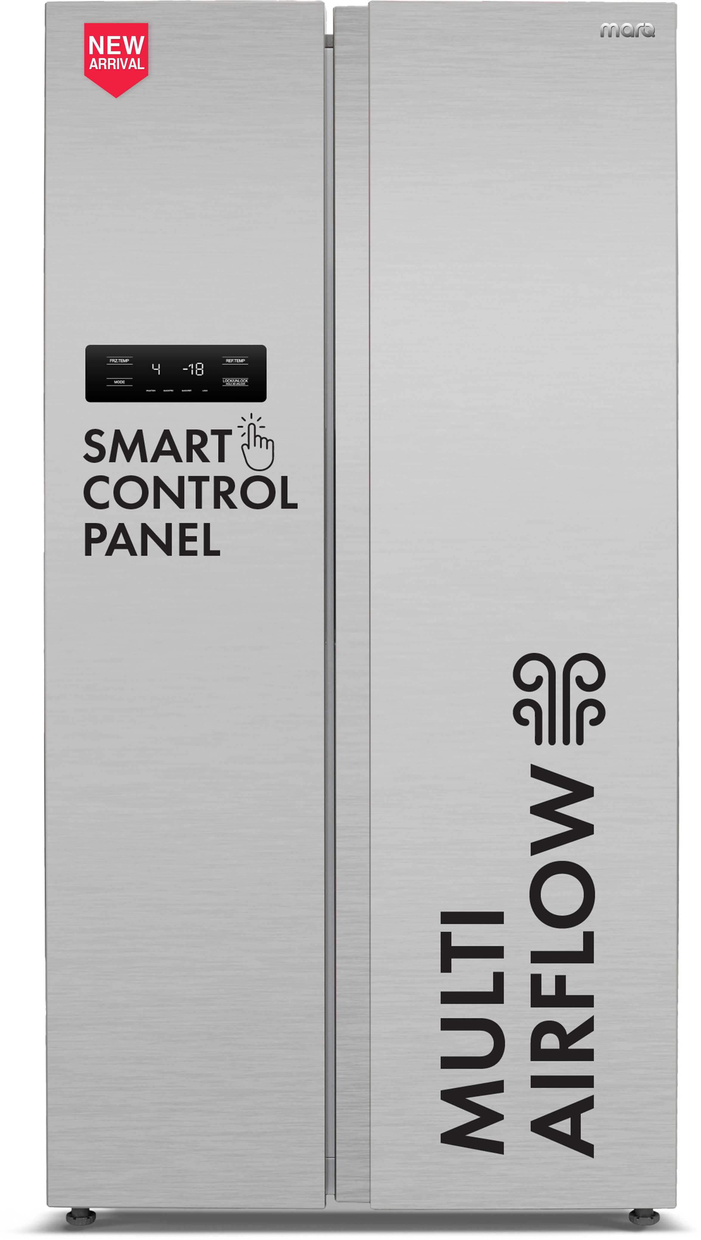 584 L Frost Free Side by Side Refrigerator with Smart Control Panel, Fresh Lock and Multi Airflow Technology
