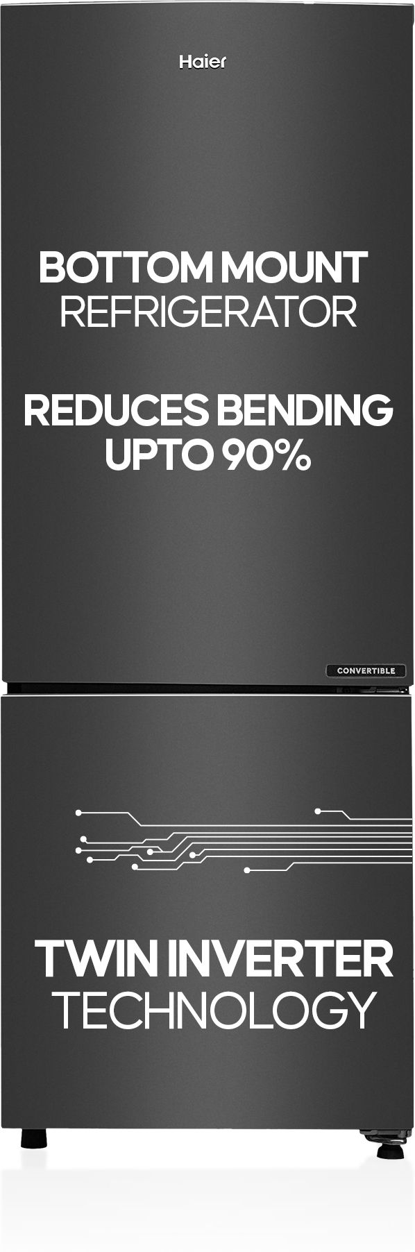 237 L Frost Free Double Door Bottom Mount 3 Star Convertible Refrigeratorwith Convertible 8-in-1Turbo Icing-image-39