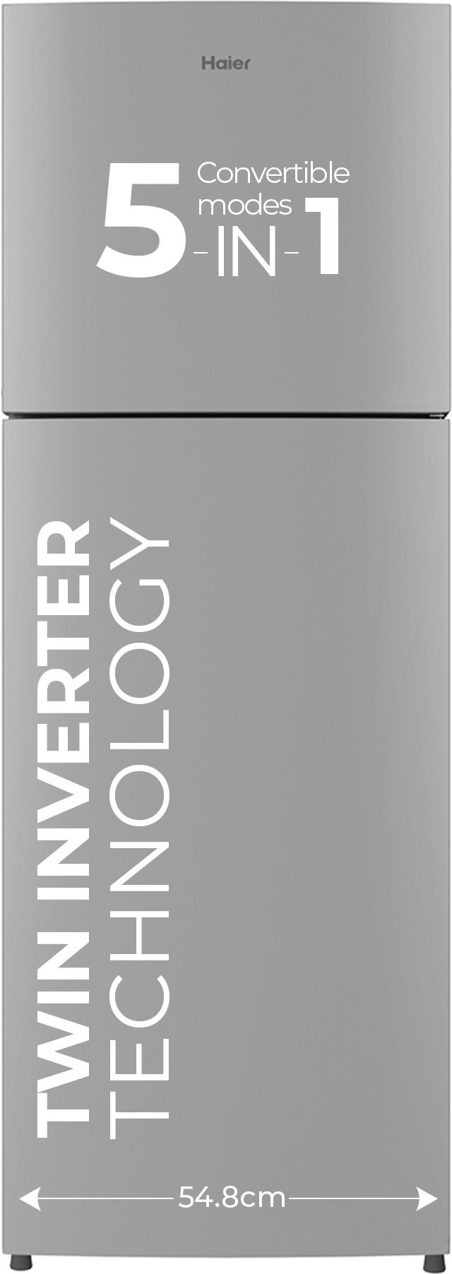 240 L Frost Free Double Door 2 Star Refrigerator with Freezer at Top, 200% Faster Ice Making in 49 Minutes, Twin Inverter Technology-image-34