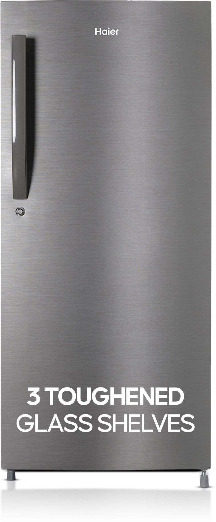 190 L Direct Cool Single Door 5 Star Refrigeratorwith Toughned Glass ShelfLarge Vegetable Box