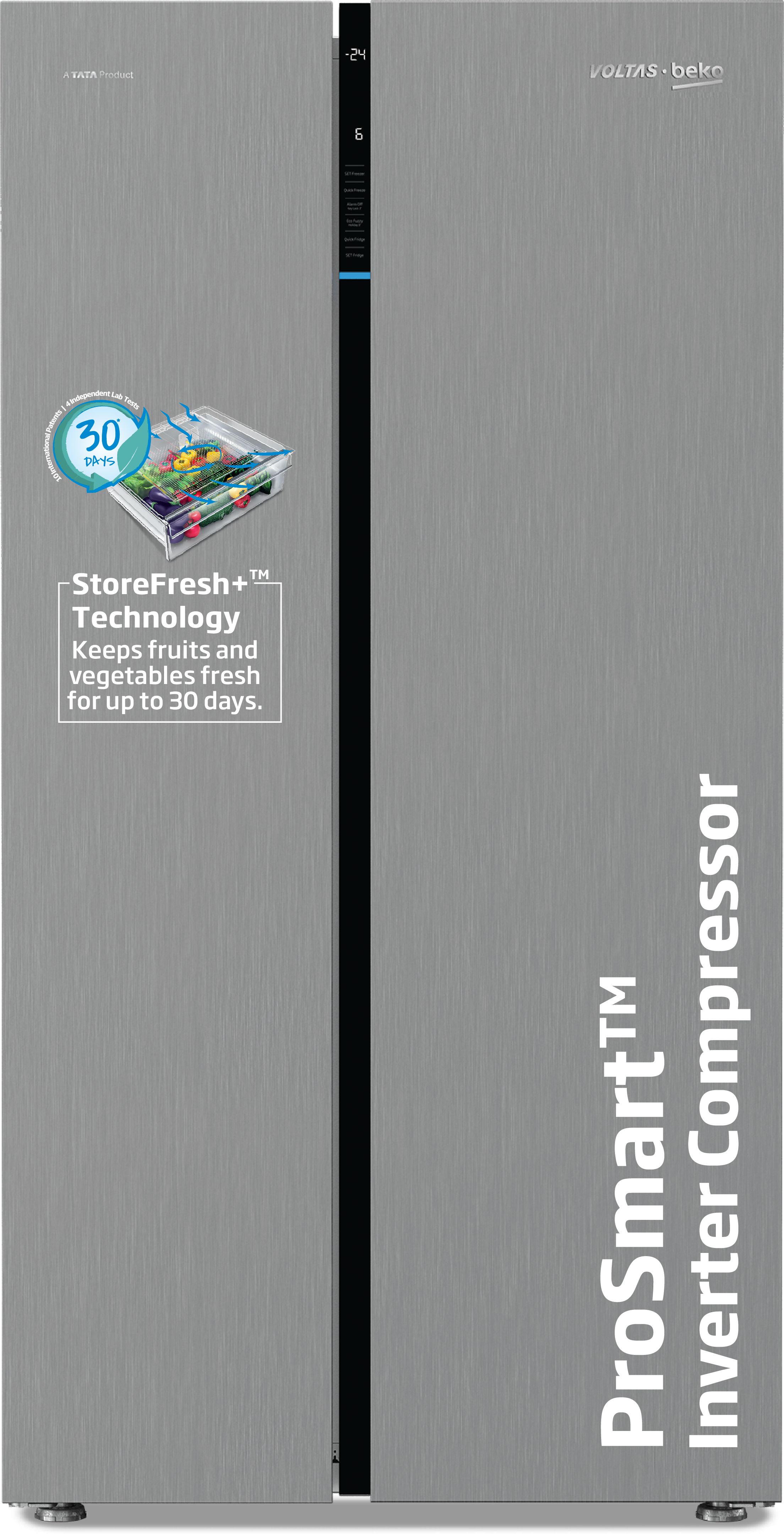 voltas beko by a tata product 640 L Frost Free Side by Side Refrigerator-picture-32