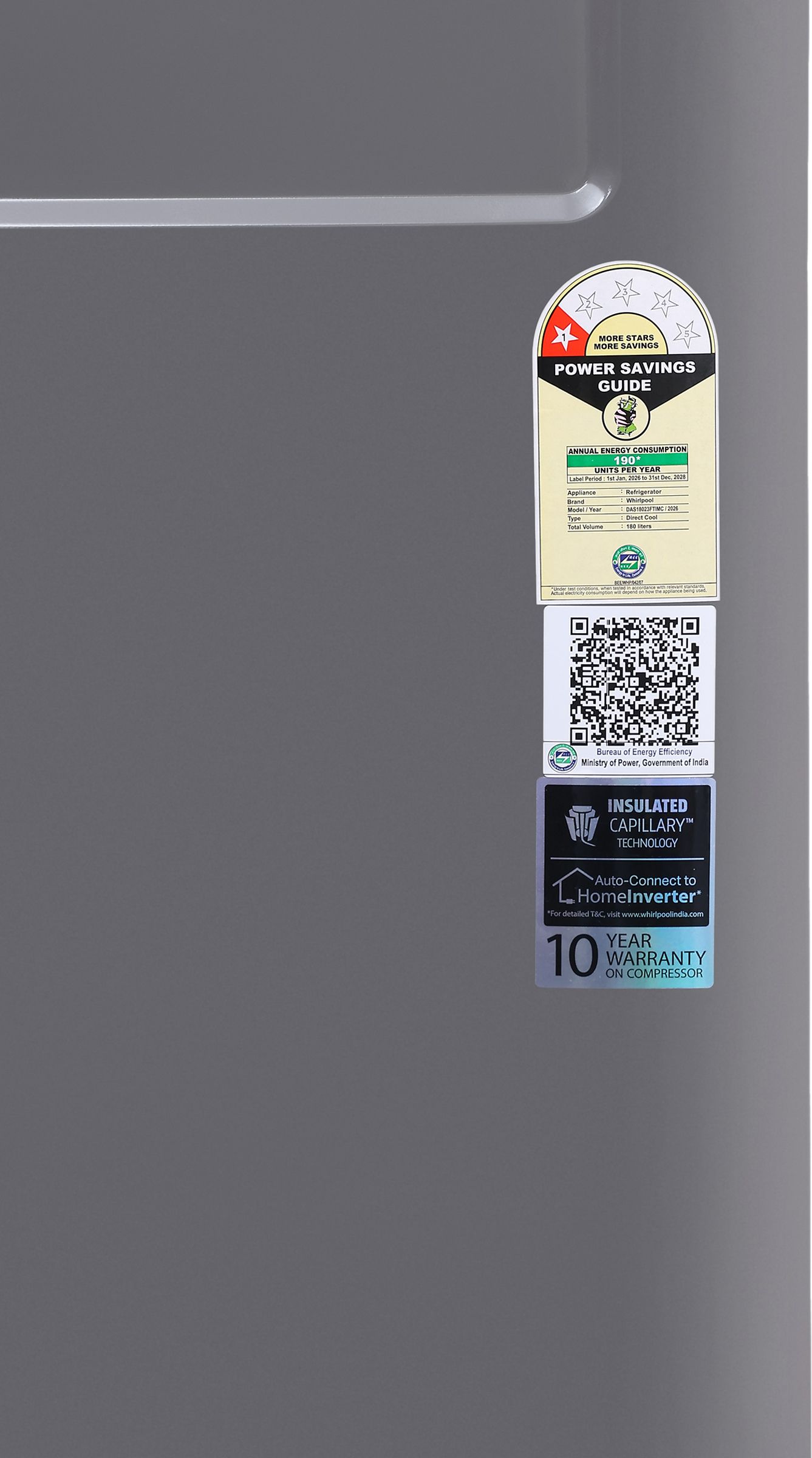 180 L Direct Cool Single Door 1 Star Refrigerator-image-3