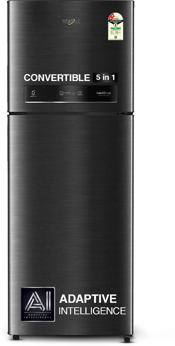 411 L Frost Free Double Door 2 Star Convertible Refrigerator-image-0