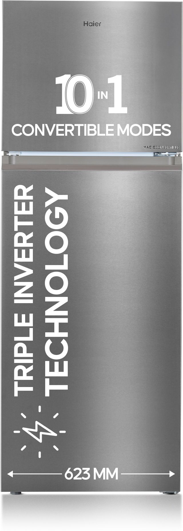 358 L Frost Free Double Door 3 Star Convertible Refrigeratorwith Convertible 14-in-1,1 hour Icing