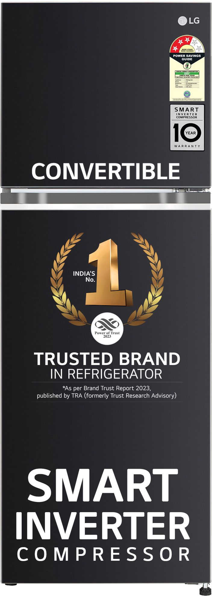 246 L Frost Free Double Door 3 Star Convertible Refrigeratorwith Inverter Compressor, Express Freeze & Multi Air Flow