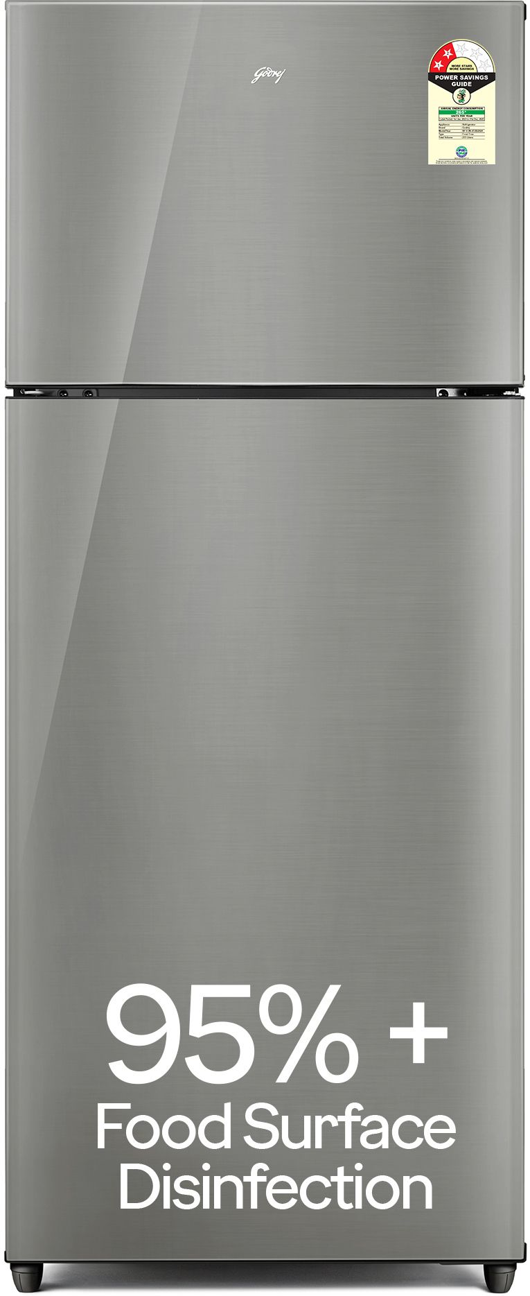godrej 238 L Frost Free Double Door 2 Star Refrigeratorwith Advanced Inverter and 95%+ Food Surface Disinfection-picture-22