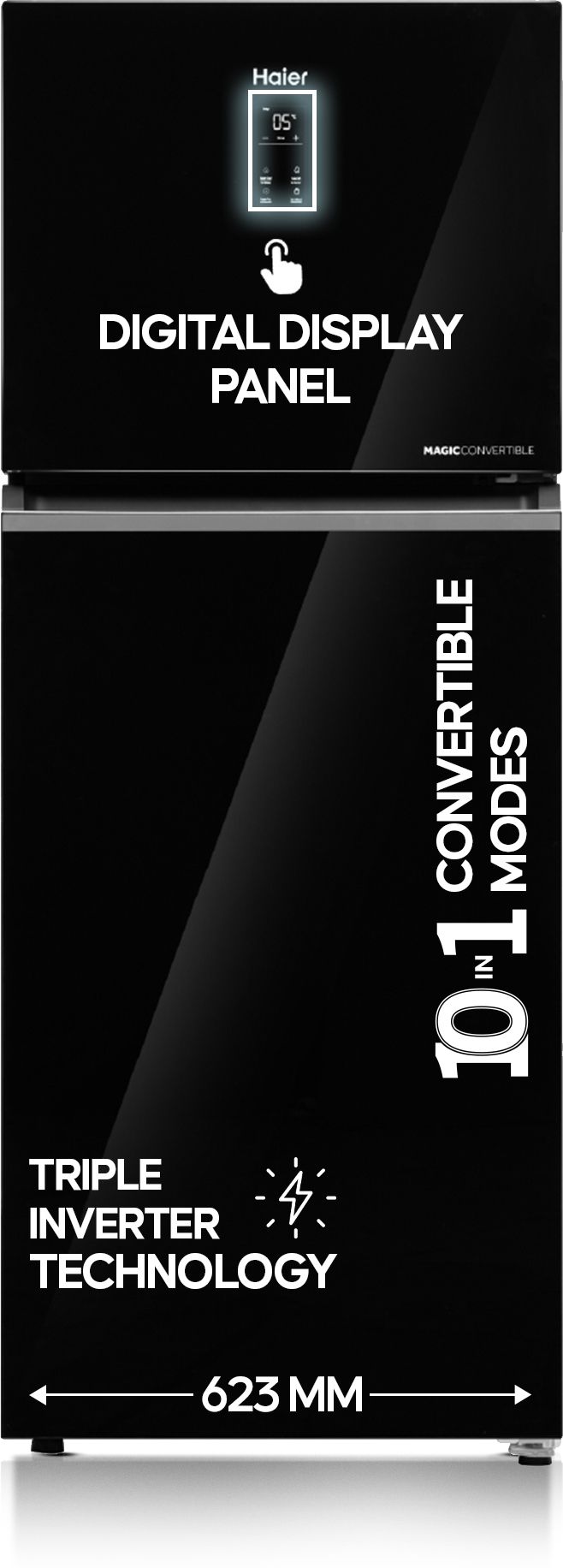 328 L Frost Free Double Door Top Mount 2 Star Convertible Refrigerator-image-15