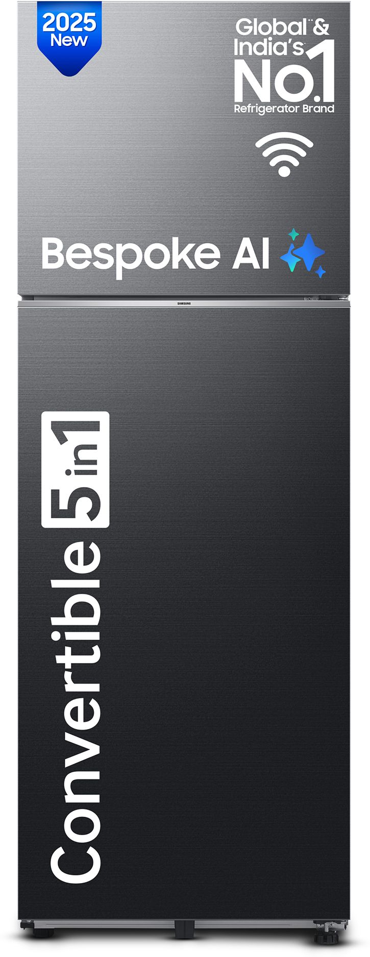 350 L Frost Free Double Door Top Mount 2 Star Convertible Refrigerator-image-39