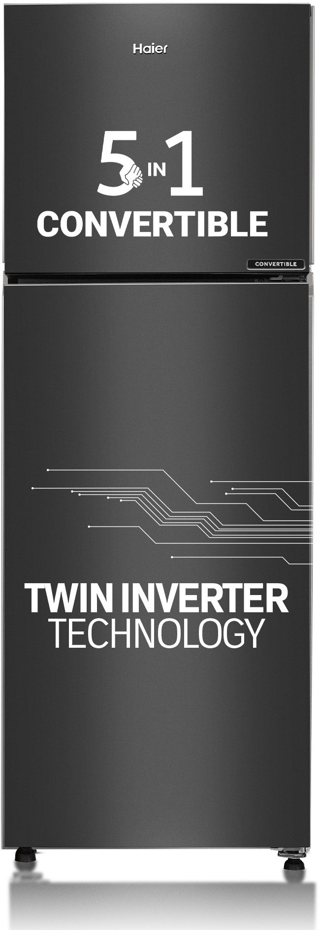 240 L Frost Free Double Door Top Mount 3 Star Convertible Refrigeratorwith Convertible 5 in 1Turbo Icing